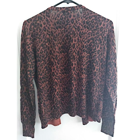 Leopard Print Cardigan NWT - Picture 3 of 3